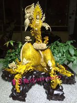 Nan wood carving leaflets Machilus ornaments Nan Wulian Phoenix Guanyin leaflets Machilus Guanyin process