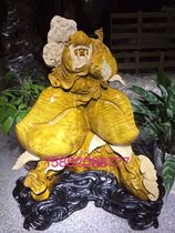 Jinsi Nan wood carving small leaves Jinnan birthday star ornaments Ebony animal crafts figure shady wood root carving