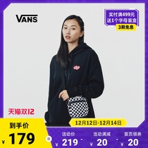 (Double 12)Vans Van Ses official black and white checkerboard classic cool small bag men and women couples oblique cross bag