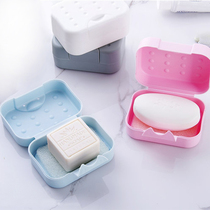 Fashion creative plastic lock handmade travel soap box mini portable with lid sealed soap box travel supplies