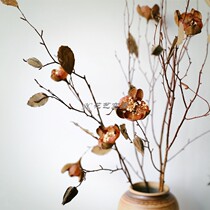 Dry branches are simple and elegant to new Chinese high-end art imported dried flowers hotel model room living room porch flower arrangement