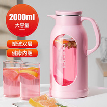 Cold water jug Glass heat-resistant high temperature waterproof bottle Household large-capacity cold plain water cup teapot anti-drop cold water jug