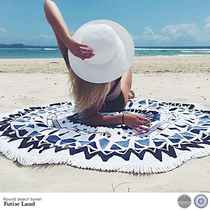 Outdoor seaside non-essential artifact portable sand-proof picnic cloth mat Mat supplies round moisture-proof water beach mat