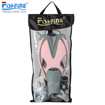 FISHFINE SNORKEL Gear Mesh Bag Long FINS Carrying Bag Diving MASK Snorkel Tote Backpack Bag