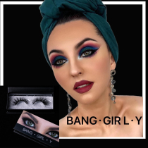 BangGirlY Yan Bang Bang home professional national standard dance Modern Latin event Eye makeup False eyelashes thick fan