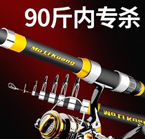 Sea Rod Throw Rod Fishing Rod Suit Combination Complete of Ultra Hard Far Throw Rod Single Pole Sea Rod Metal Wheel