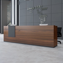 Desk Front desk bar simple modern company reception desk atmospheric Guangzhou office furniture cashier counter welcome desk