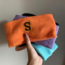 ins hair band female Net Red Sports out wide side hair hoop headband S embroidery headband tide Korean chic face wash headgear