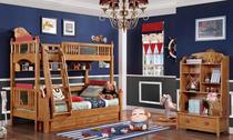 Qin wooden house TQ555 solid wood bunk bed 1 2 meters