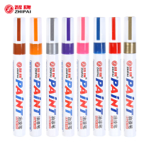 Chi brand 12 white marker pens lacquer pen black sign-in pen color pen tire Pen Waterproof car painting shoes diy set of marker pen quick drying shoe pen