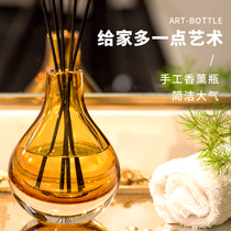 No fire aromatherapy essential oil special empty bottle rattan dried flower glass bottle Household incense bedroom perfume ceramic volatile bottle