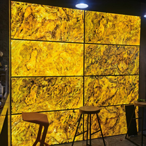 Imported natural ultra-thin translucent flexible stone Hotel background wall rock board bendable furniture creative decoration sandstone