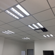 led grille light T8 tube bracket 600 600 1200 embedded office ceiling grid sunlight plate