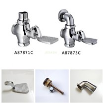 Adapting Wrigley pedal squatting flush valve A87871C stool valve A87873C piston spool push rod spool