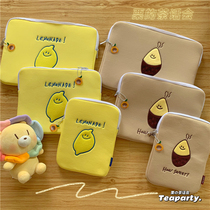 Korea ins Wind 11 inch iPad storage bag student cartoon computer protective cover 13 3 inch notebook inner bag