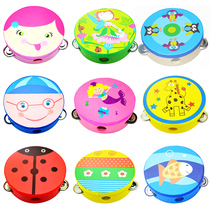 Net Tong Kibei childrens hand beat drummer Tambourine rattling small musical instrument tambourine Kindergarten teacher with a performance tambourine