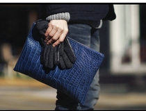 2021 New European and American style fashion crocodile clutch bag File Bag Mens letter bag retro A4 briefcase