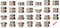 Carter excavator 306 5 E2 307 315 320 323 326 330gc new intelligent models stickers
