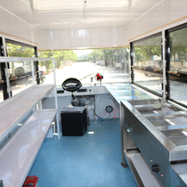 Snack truck dining car cart department store multi-functional electric four-wheel fast food cooked food for sale