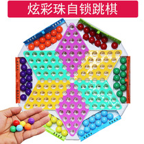 Glass beads large checkers adult leisure parent-child childrens educational toys board game pinball checkers