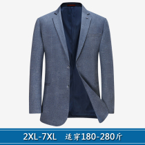 Fat-up spring and autumn fat big size loose casual suit fat guy business dress suit jacket men