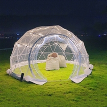 Factory Net red transparent bubble House restaurant Starry Sky Tent outdoor inflatable tent steel frame yurt camping