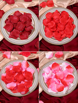 Rose simulation petals wedding decoration romantic manufacturing wedding room hand flower bed fake flower wedding supplies