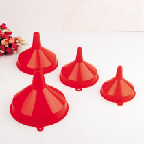Weiche special wholesale red plastic large diameter funnel soy sauce wine liquid packaging tool multifunctional oil leakage