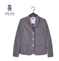 Etonkidd Eaton Guild dark grey Roman Buffon refute collar for long sleeve girl suit 15Z202