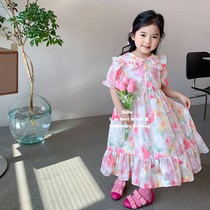 Quality Girl Spring Dress Crummy dress Dress Baby Cut Flowers Snowspun Dress 2022 Mother Lady New Flutter pro