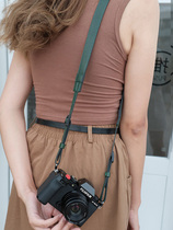 Suitable for Canon g7x2 Sony braces micro-single-phase machine shoulder strap Xh2 Fuji xt5XE4 genuine leather conditioning hanging rope