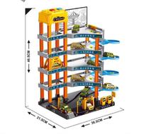 Electric sound and light City parking lot building intellectual track assembly toy robot education and training institution gift