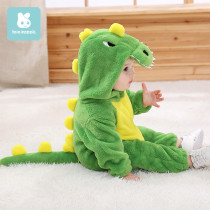 Baby Clothes Winter Pyjamas Winter Dress Baby Autumn Clothing Dinosaur Conjoined Clothing Thin newborn Climbing Suit Autumn Winter Suit