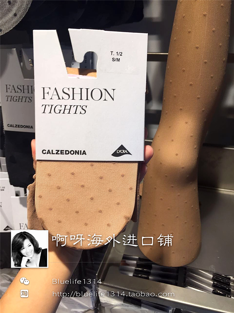 (Spot) calzedonia stockings Skin color wave point sexy jumpsuits beautiful leggings