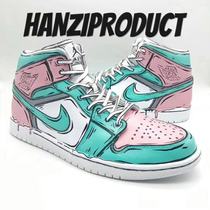 HZP flying man produce sneakers custom DIY service painted two-dimensional theme