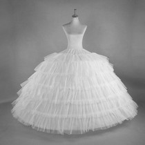 Petticoat lengthened super puffy bride wedding dress performance 6 steel 6 gauze ring adjustable six-bone skirt support cos
