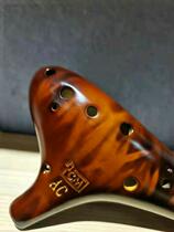 Create Music CM Ocarina 12 holes AC tune Ocarina beginner black pottery 12 holes Ocarina Alto C tune