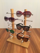 Meiyida 17 bamboo and wood boutique display stand Paint sunglasses shelf Display rack counter dedicated