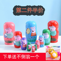 Russian Jacket 5 Floors Small Pig Chic Cartoon Cute Childrens Holiday Gifts Children Puzzle Toys