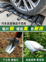 Shovel iron shovel agricultural tools gardening shovel Outdoor All manganese steel digging wood handle