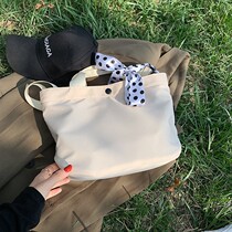 South Korea Ins waterproof lunch box handbag handheld canvas containing mommy bag fashion portable office worker with dinner lunch bag
