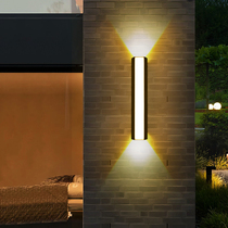 LED Simply modern outdoor waterproof wall lamp double head balcony hallway courtyard terrace lights up and down projection lamp