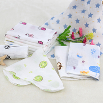 (10 pieces) Infant cotton gauze saliva towel men and women baby absorbent soft feeding square towel handkerchief