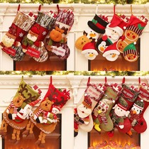 Christmas socks gift bags Christmas decorations Santa Claus snowman gift bags Christmas tree pendants big numbers