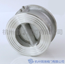 304 316L Clamp Check Valve H76W-16P Stainless Steel Double Flap Butterfly One Direction Check Valve DN50-600