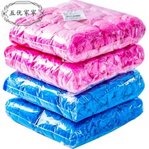 Disposable shoe cover Home indoor students waterproof rainy day thickened plastic foot cover non-slip wear-resistant dust-proof transparent cover