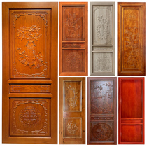 Dongyang wood carving factory direct Chinese solid wood antique solid carved doors and windows grille relief door hollow screen