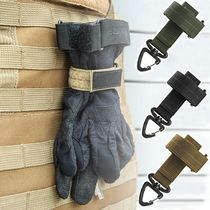 Waist hanging buckle outdoor tactical glove clip mountaineering equipment accessories storage triangle quick hanging belt key hook
