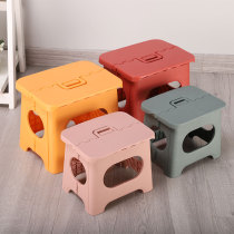 Plastic portable folding stool Home toilet toilet Stomachting Bathroom Children Bath Small Matza Changing Shoes bench