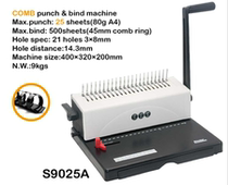 Yo 9025A rubber ring binding machine punching machine comb binding machine text binding machine 21 hole punching machine